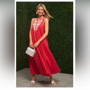 Tuckernuck Red Cyprus Maxi Dress size Medium